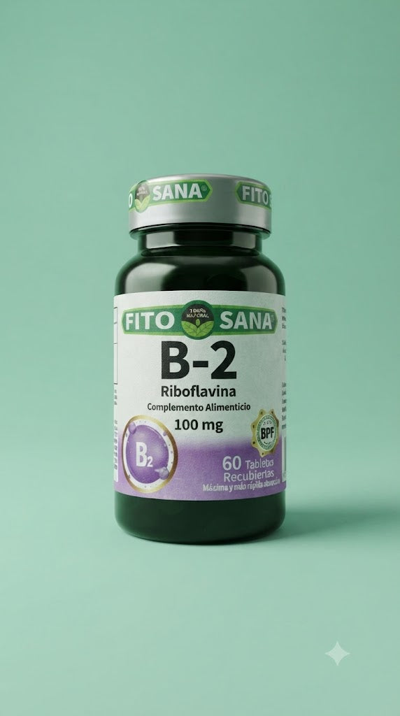 B-2 (Riboflavina) 60 Tabletas Fito Sana Nacional