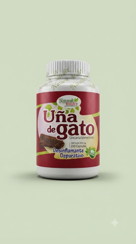 Uña De Gato 100 Capsulas Natural Medix