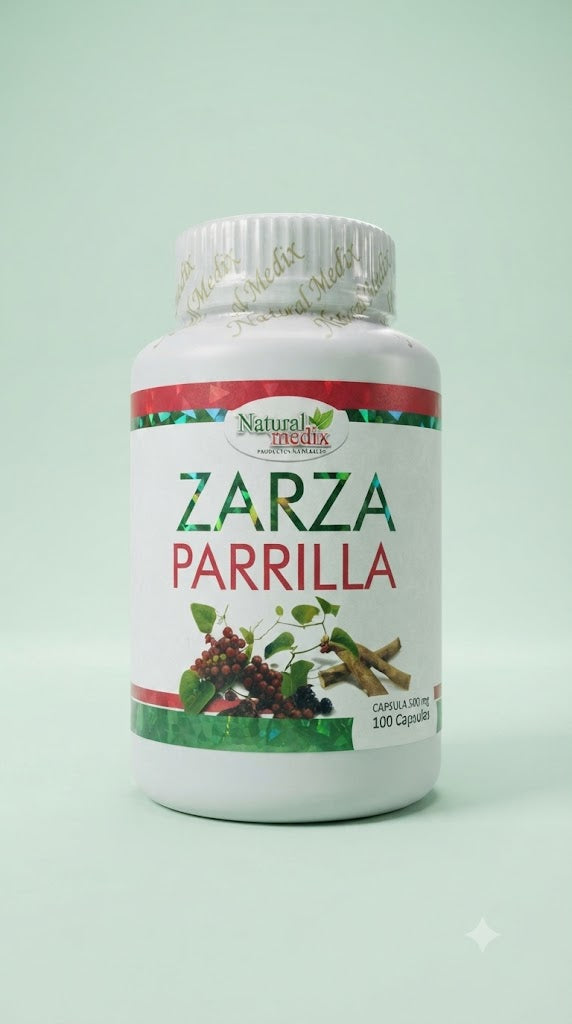 Zarzaparrilla 100 Capsulas Natural Medix Importado