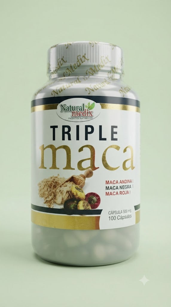 Triple Maca 100 Capsulas Natural Medix
