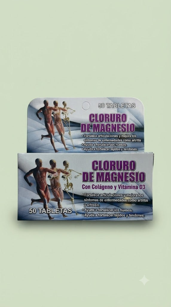 Cloruro De Magnesio 50tab Importado