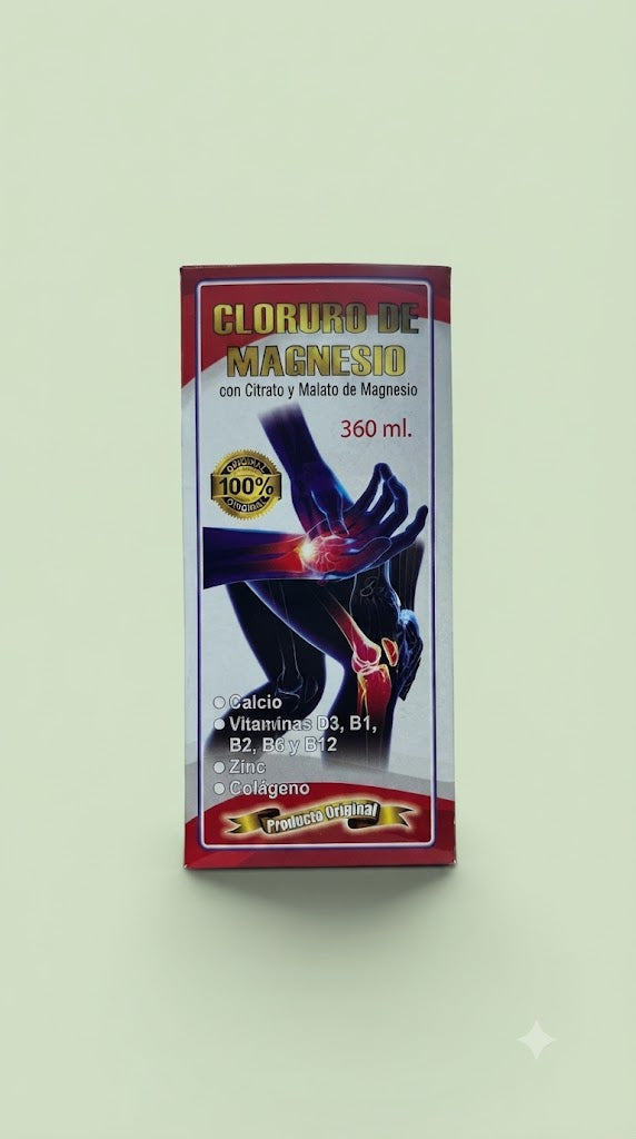 Cloruro De Magnesio Jarabe 350ml Importado