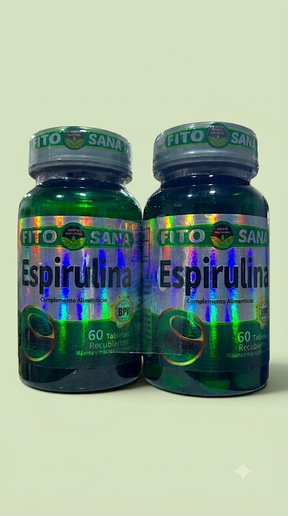 Espirulina 120 Tabletas Fito Sana