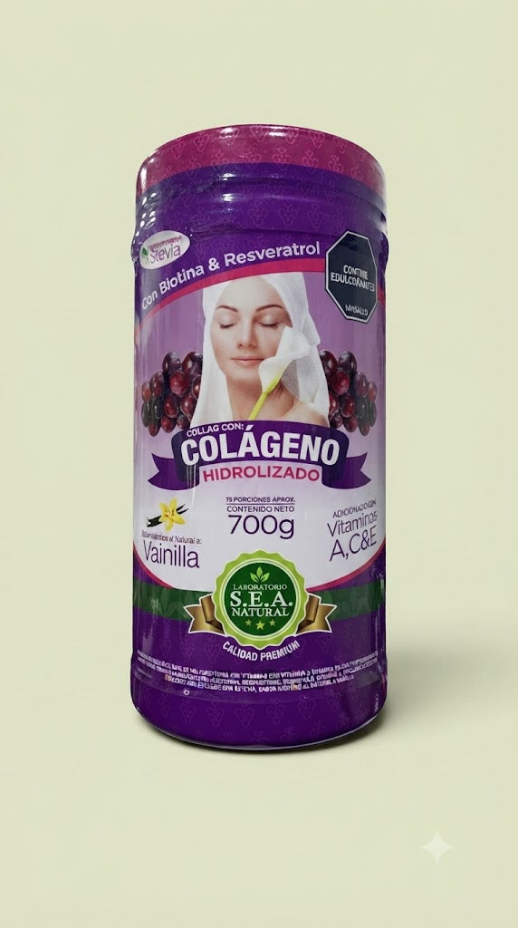 Colágeno Marino Hidrolizado 700g Vainilla Importado