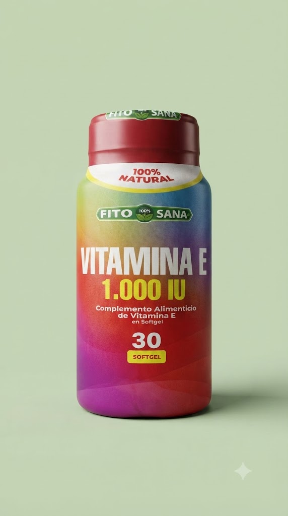 Vitamina E 1000 IU 60 Tabletas Fito Sana