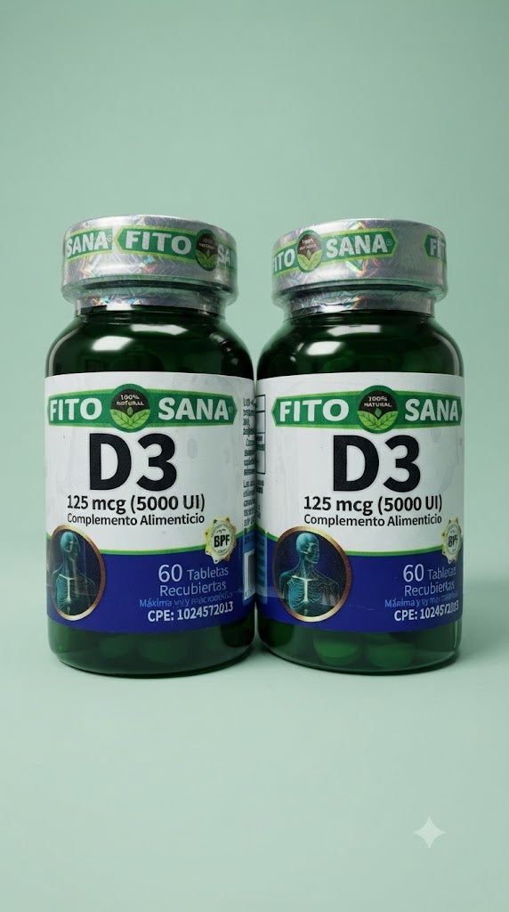Vitamina D3 120 Tabletas Fito Sana