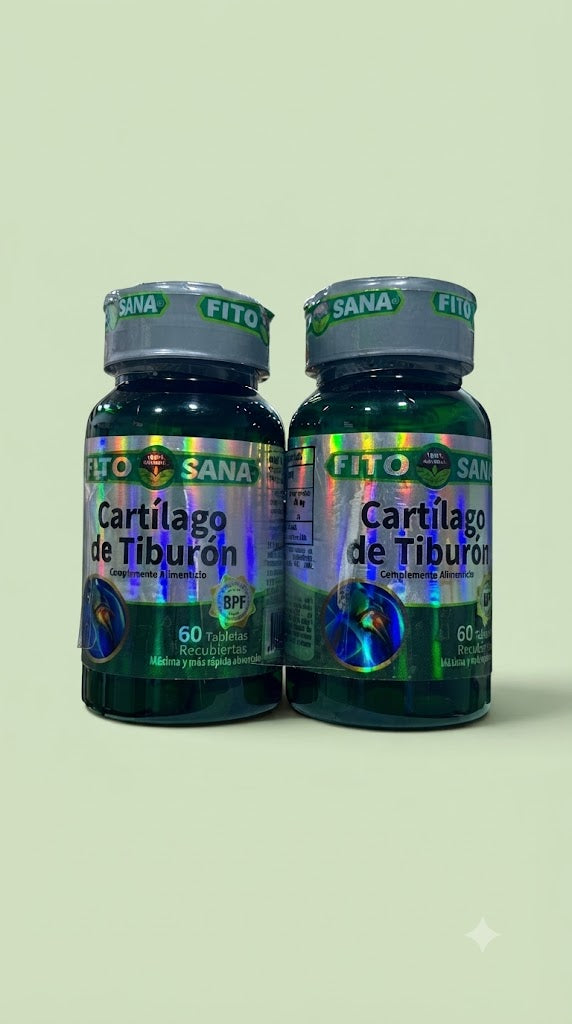 Cartílago De Tiburón 120 Tabletas Pack Fito Sana Nacional