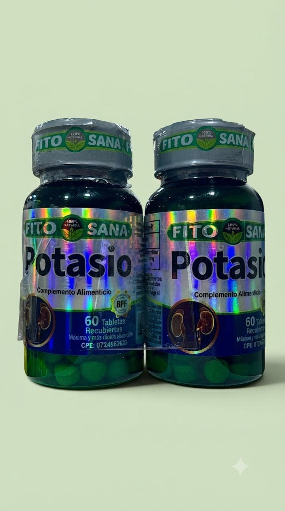 Potasio 120 Capsulas Fito Sana Pack