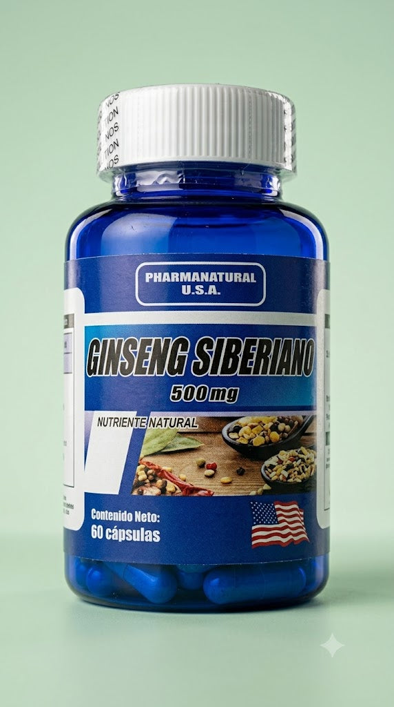 Ginseng Siberiano 60 Capsulas PharmaNatural