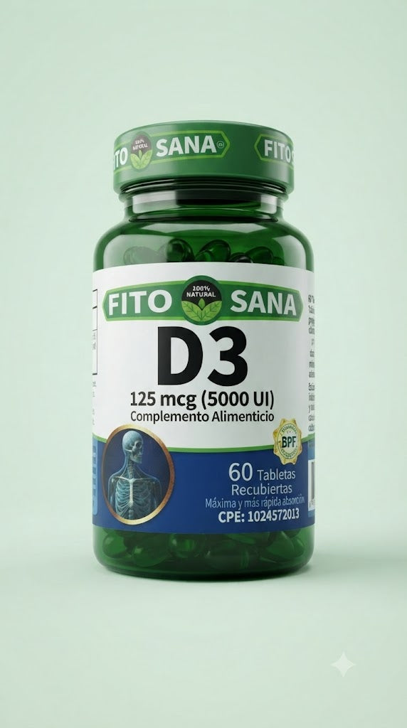 Vitamina D3 60 Tabletas Fito Sana