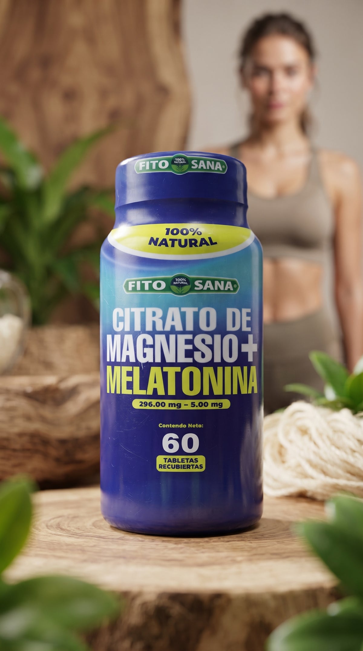 Citrato De Magnesio + Melatonina 60 Tabletas Fito Sana