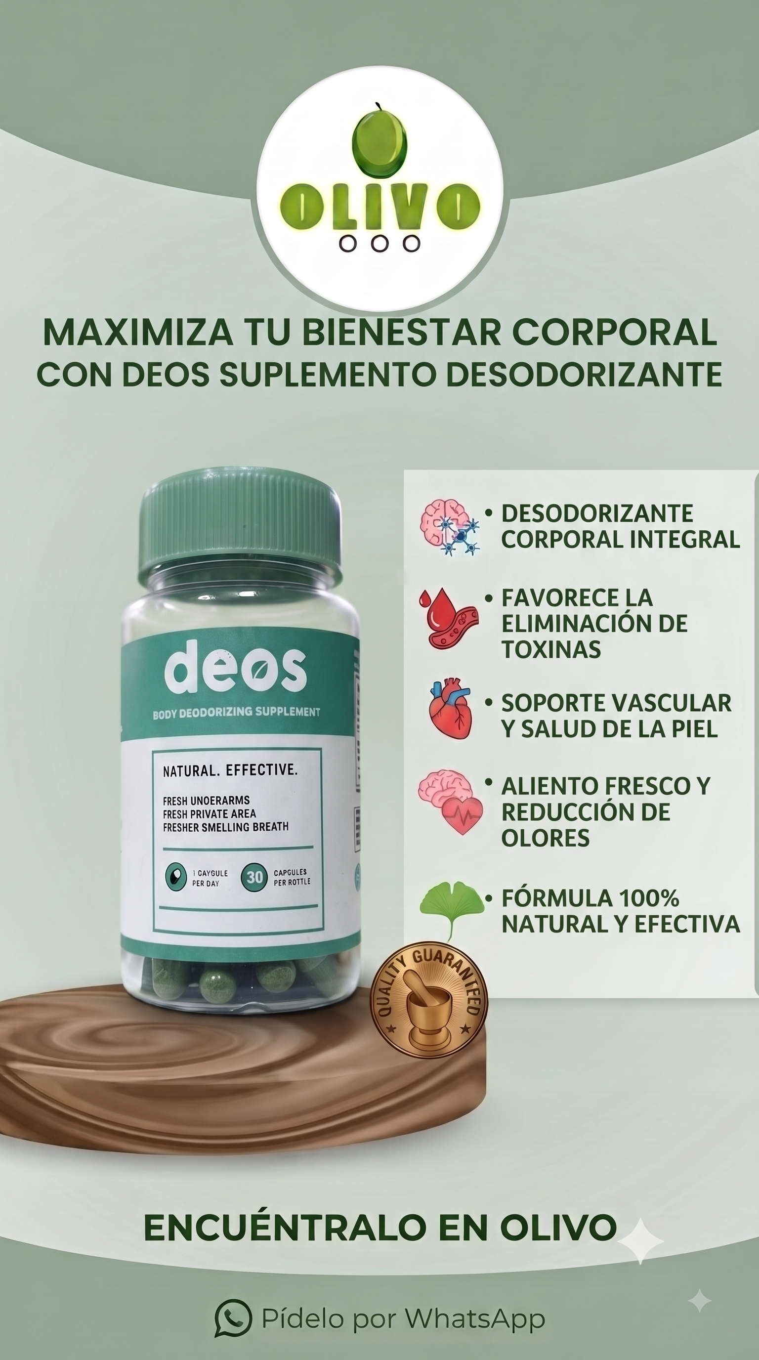 Deos Capsulas Desodorante