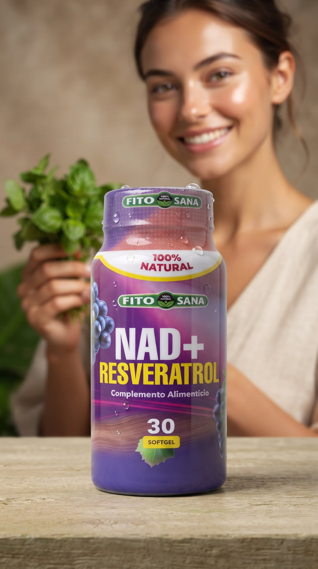 Nad + Reveratrol 60 Tabletas Fito Sana