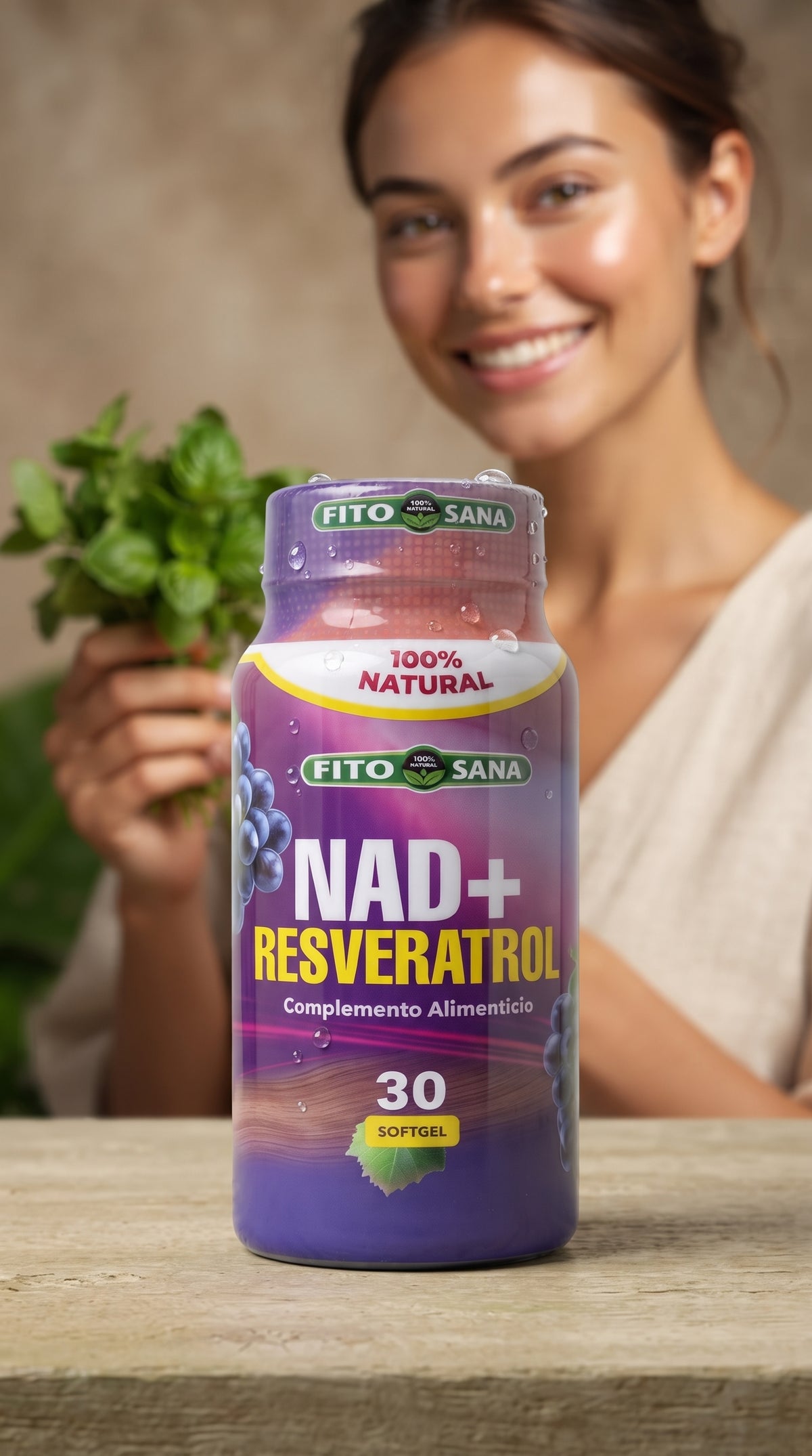 Nad + Reveratrol 60 Tabletas Fito Sana