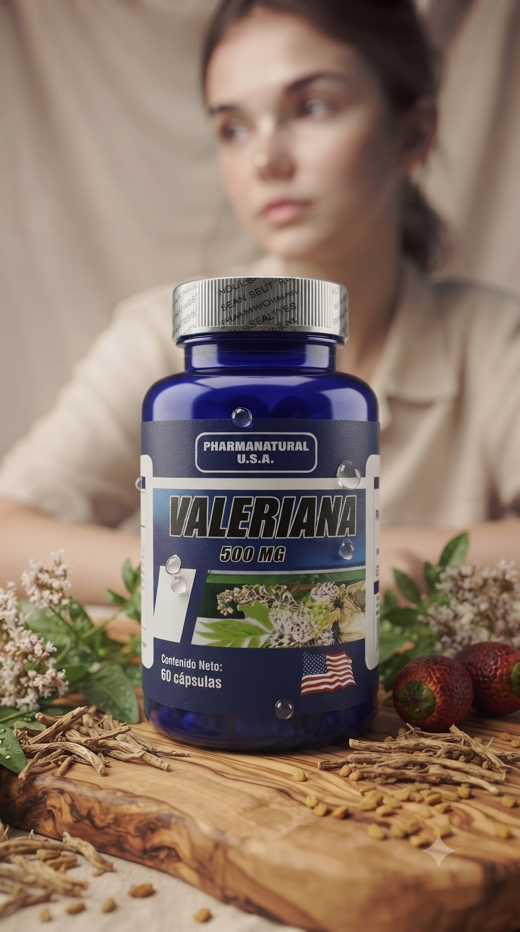 Valeriana 60 Capsulas PharmaNatural