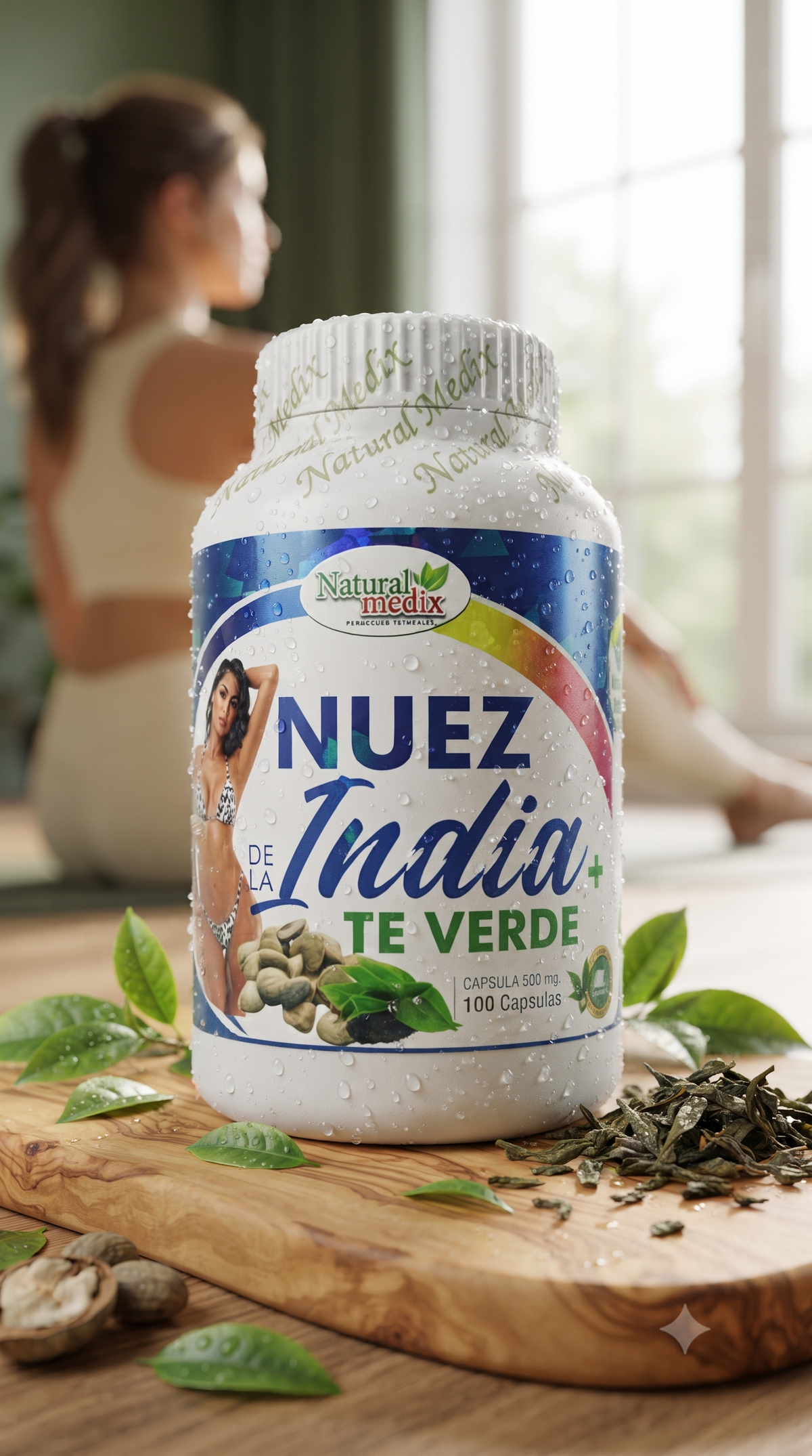 Nuez De La India + Te Verde 100 Capsulas
