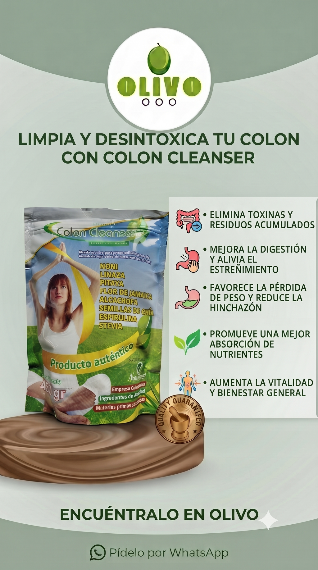 Colon Cleaser Producto Autentico 450 gramos