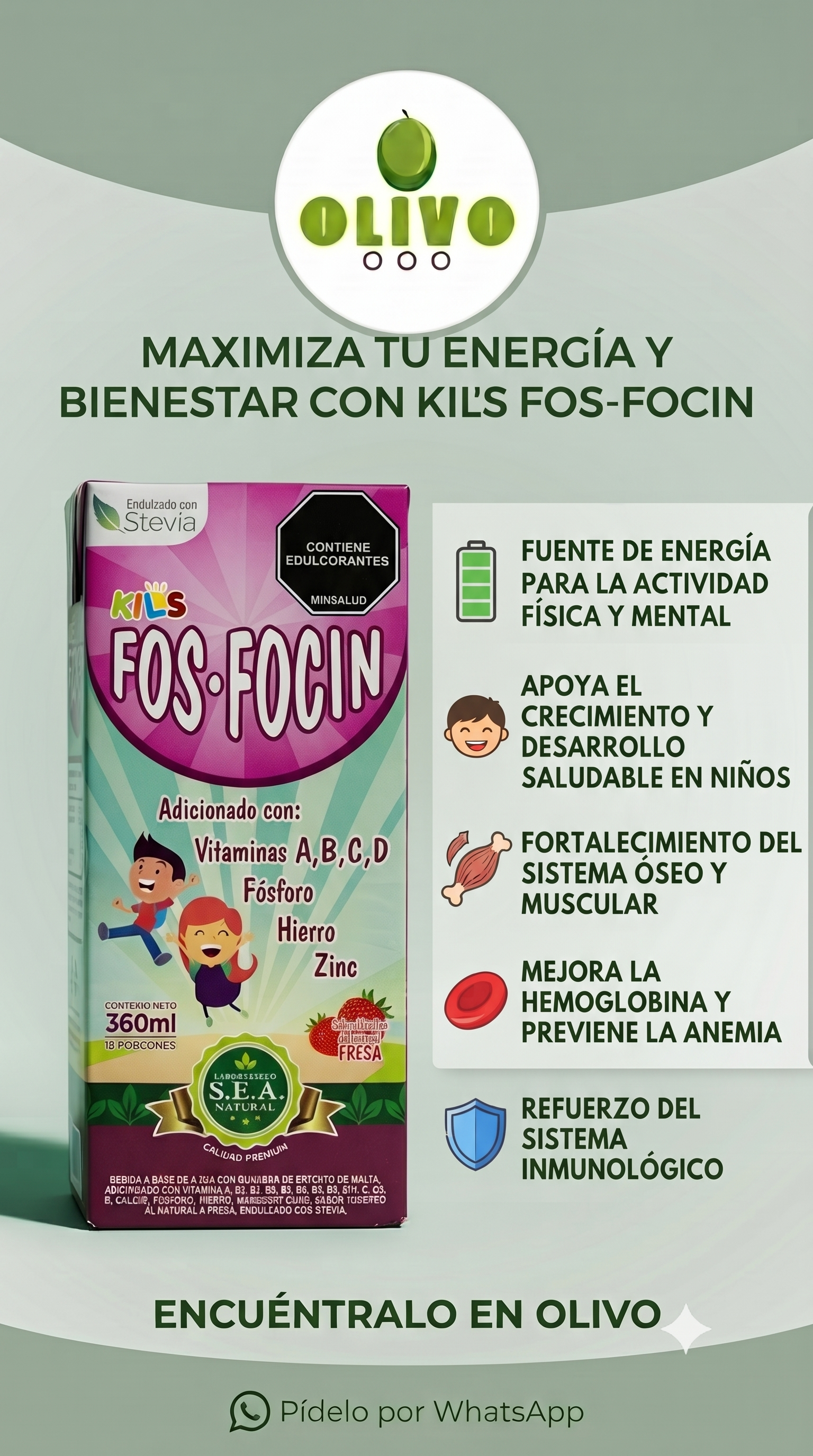 Fos-focin 360ML Importado