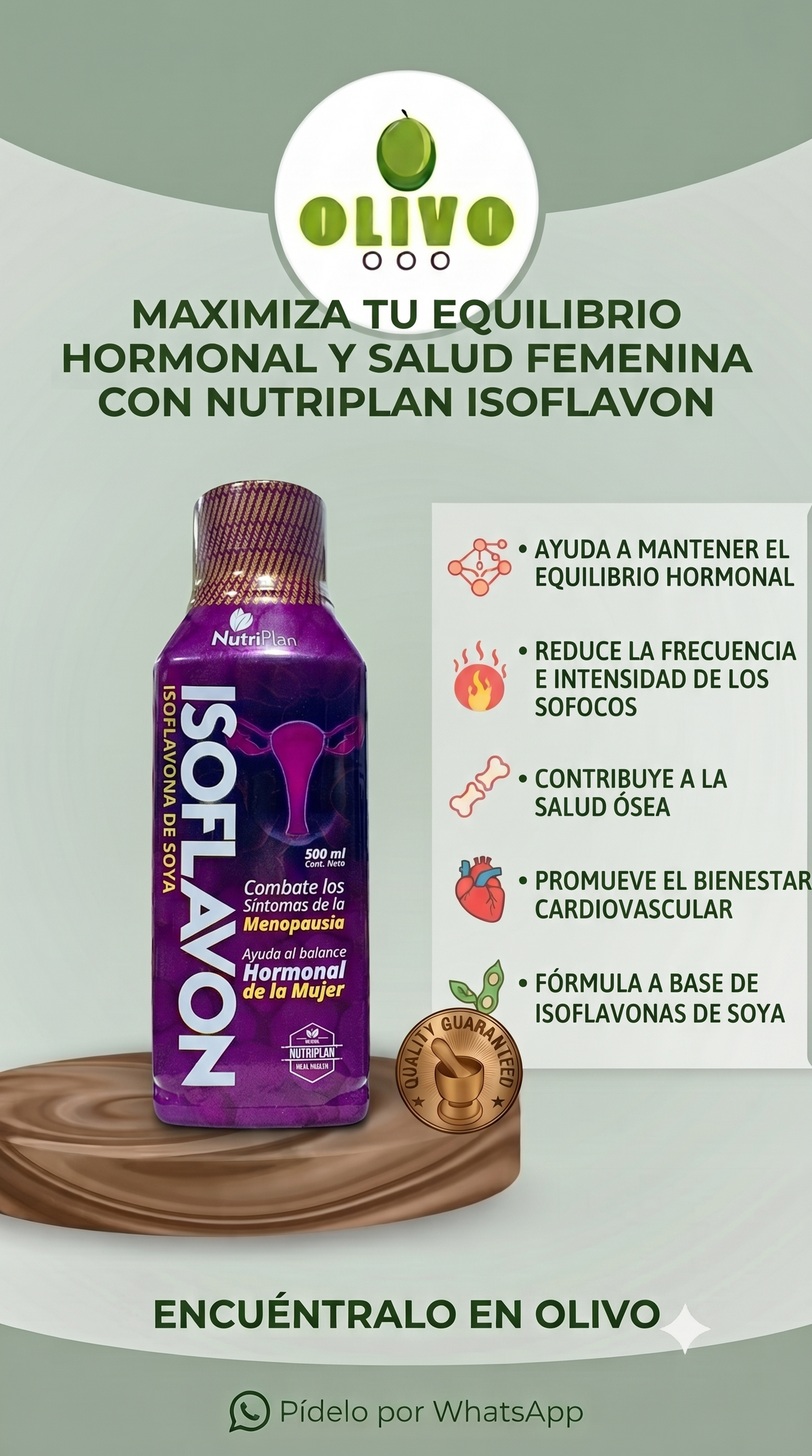 Isoflavona De Soya 500ML