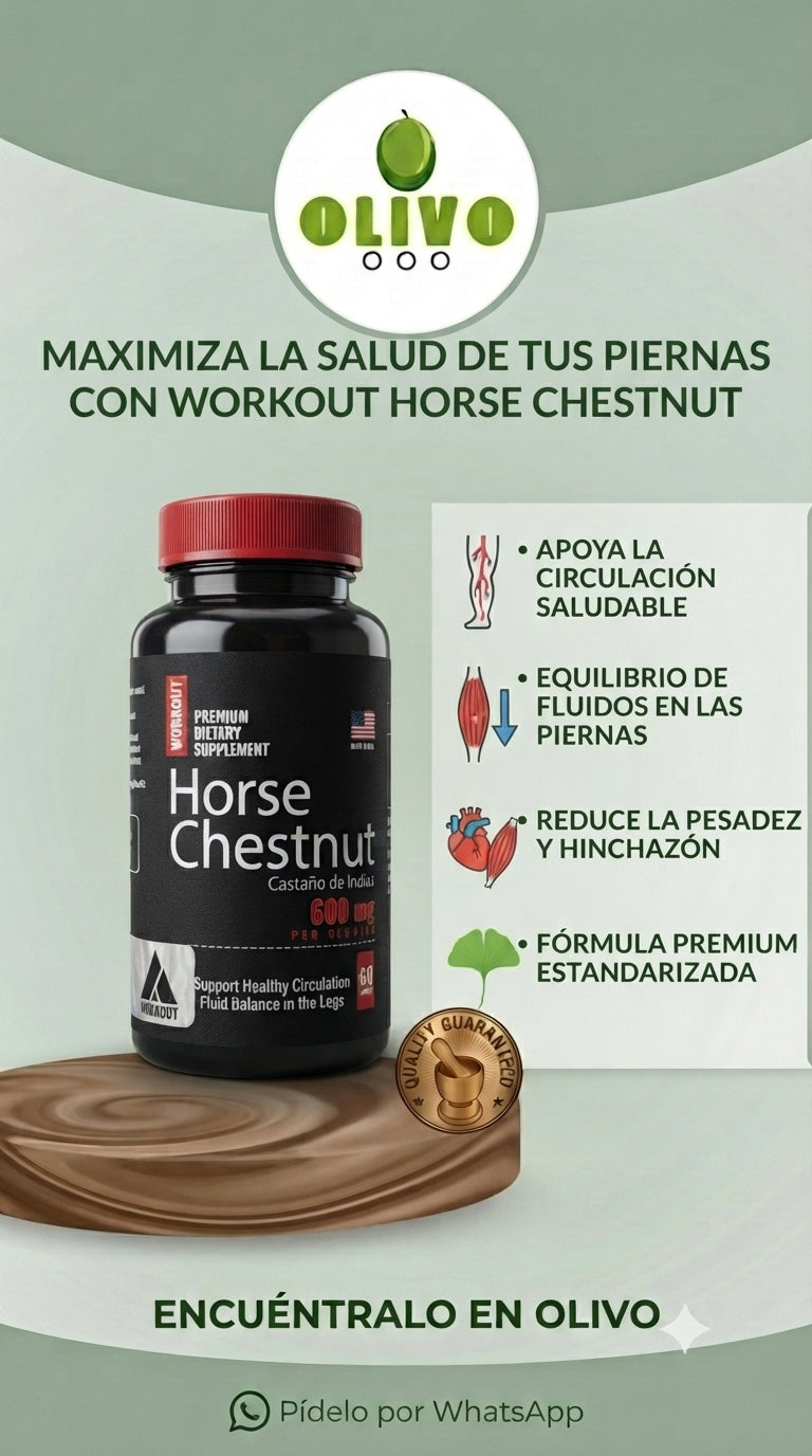Castaña Indias 60 Capsulas Importado Americano