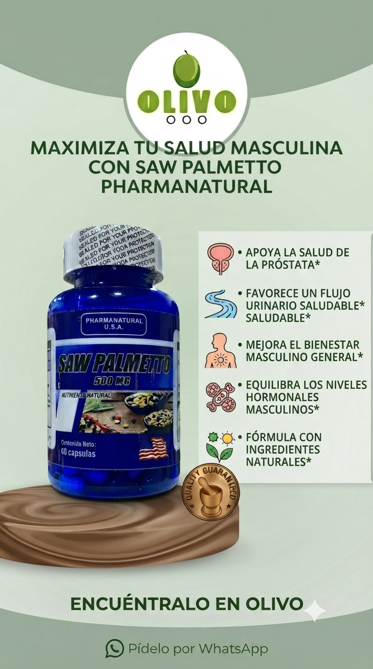 Saw Palmetto 60 Capsulas PharmaNatural