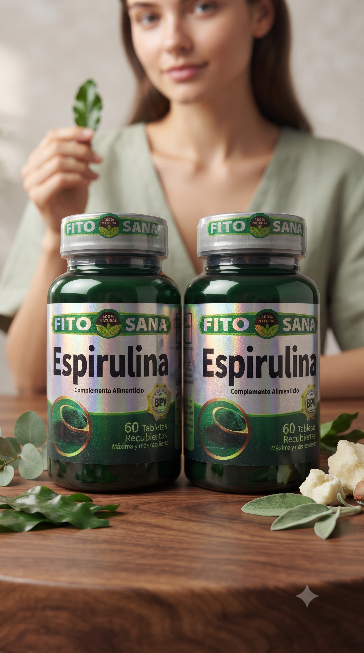 Espirulina 60 Tabletas Fito Sana