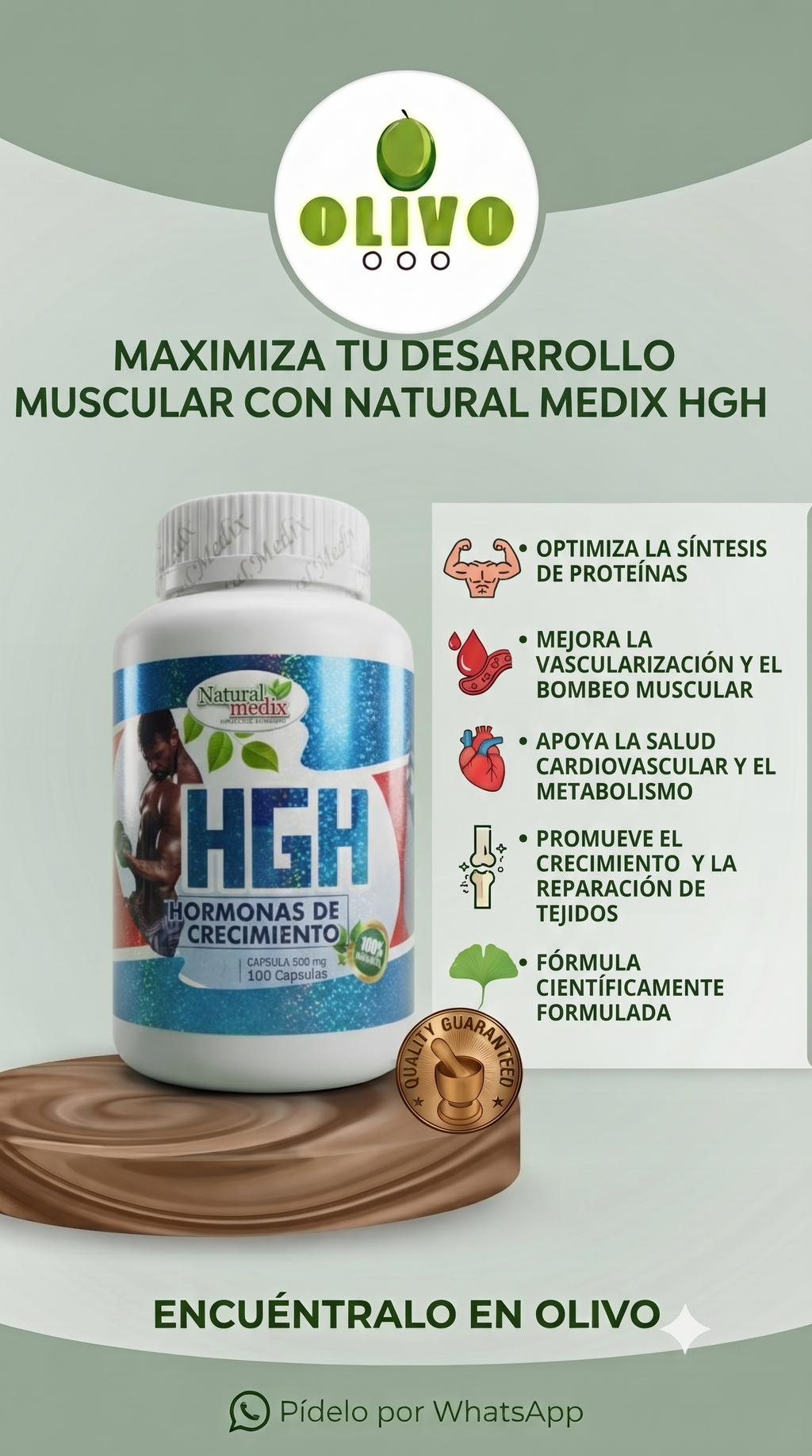 HGH 100 Capsulas Natural Medix