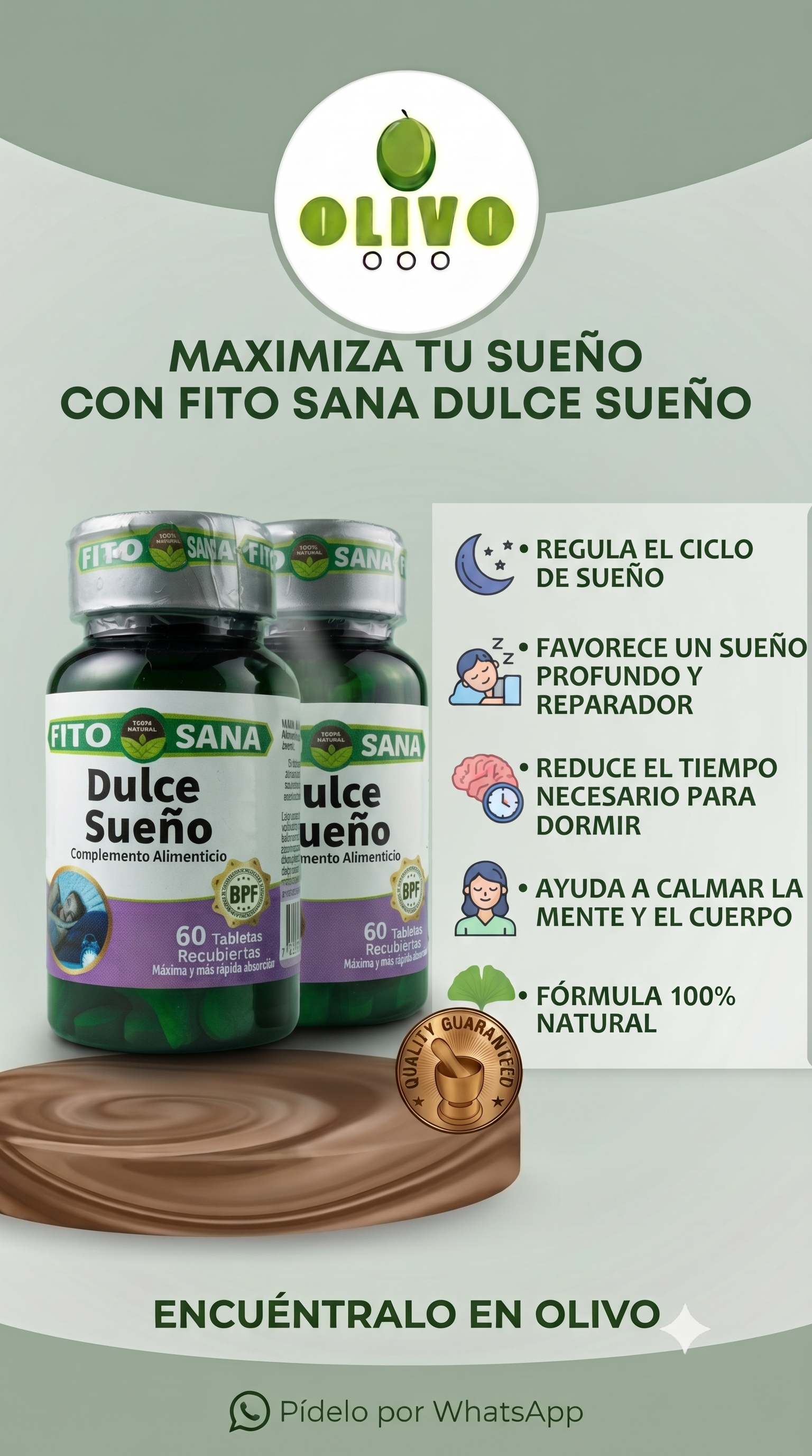 Dulce Sueño 120 Tabletas Fito Sana
