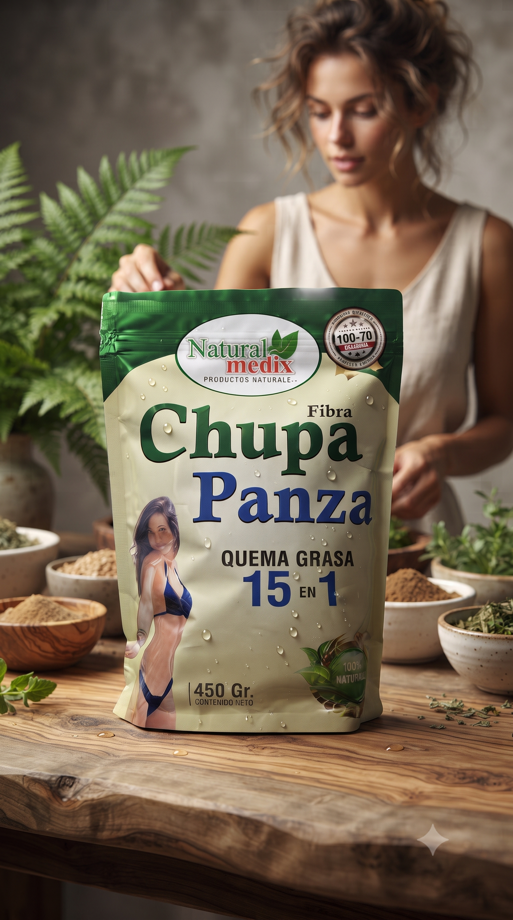 Chupa panza 450g Importado
