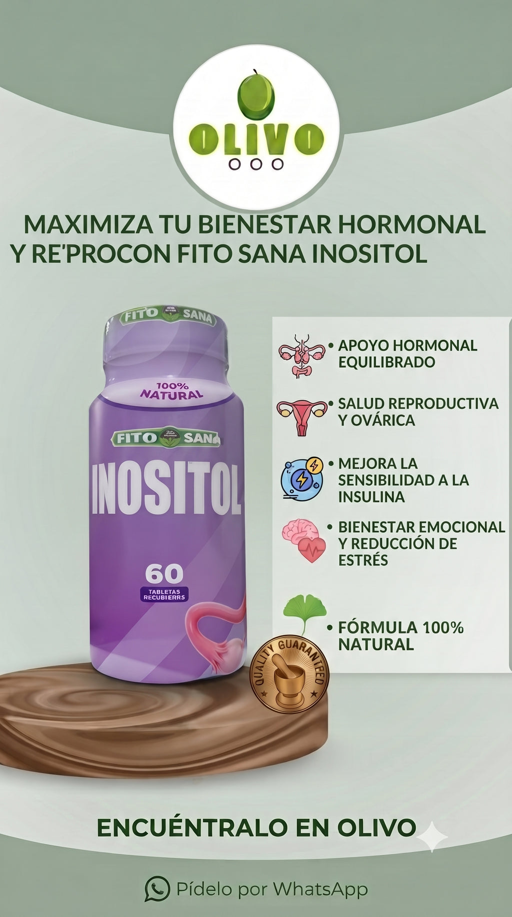 Inositol 60 Tabletas Fito Sana