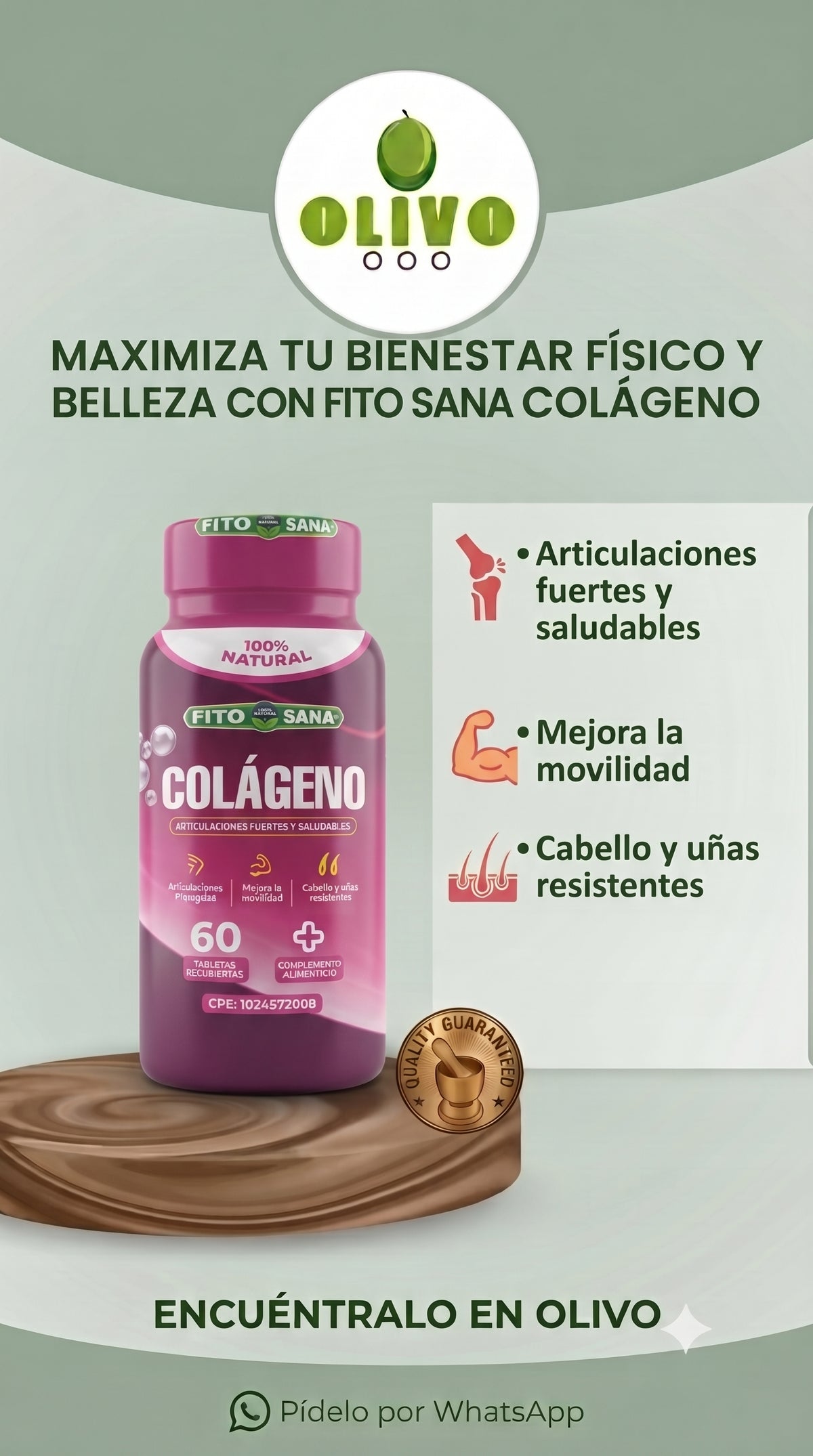 Colageno 60 Tabletas Fito Sana
