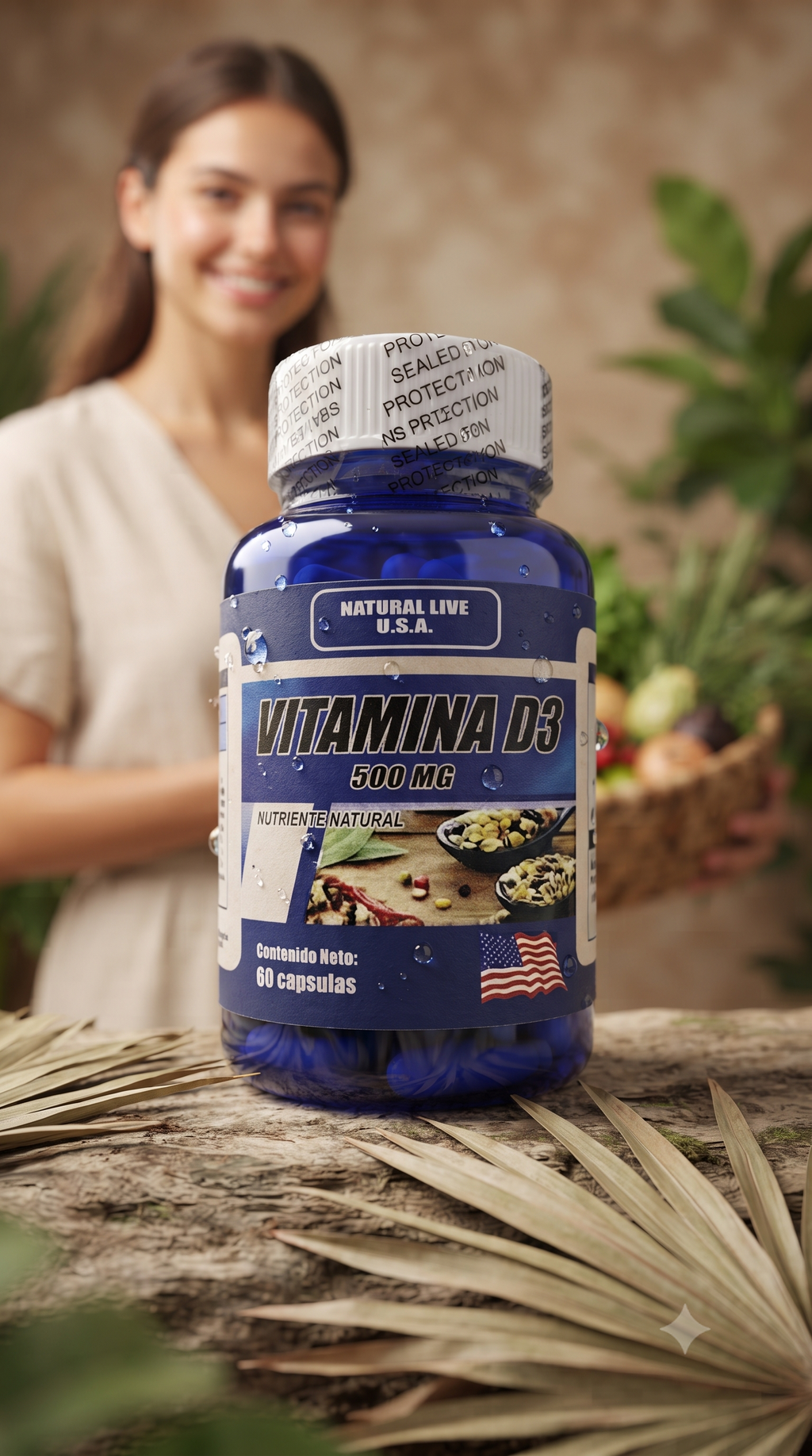 Vitamina D3 60 Capsulas PharmaNatural