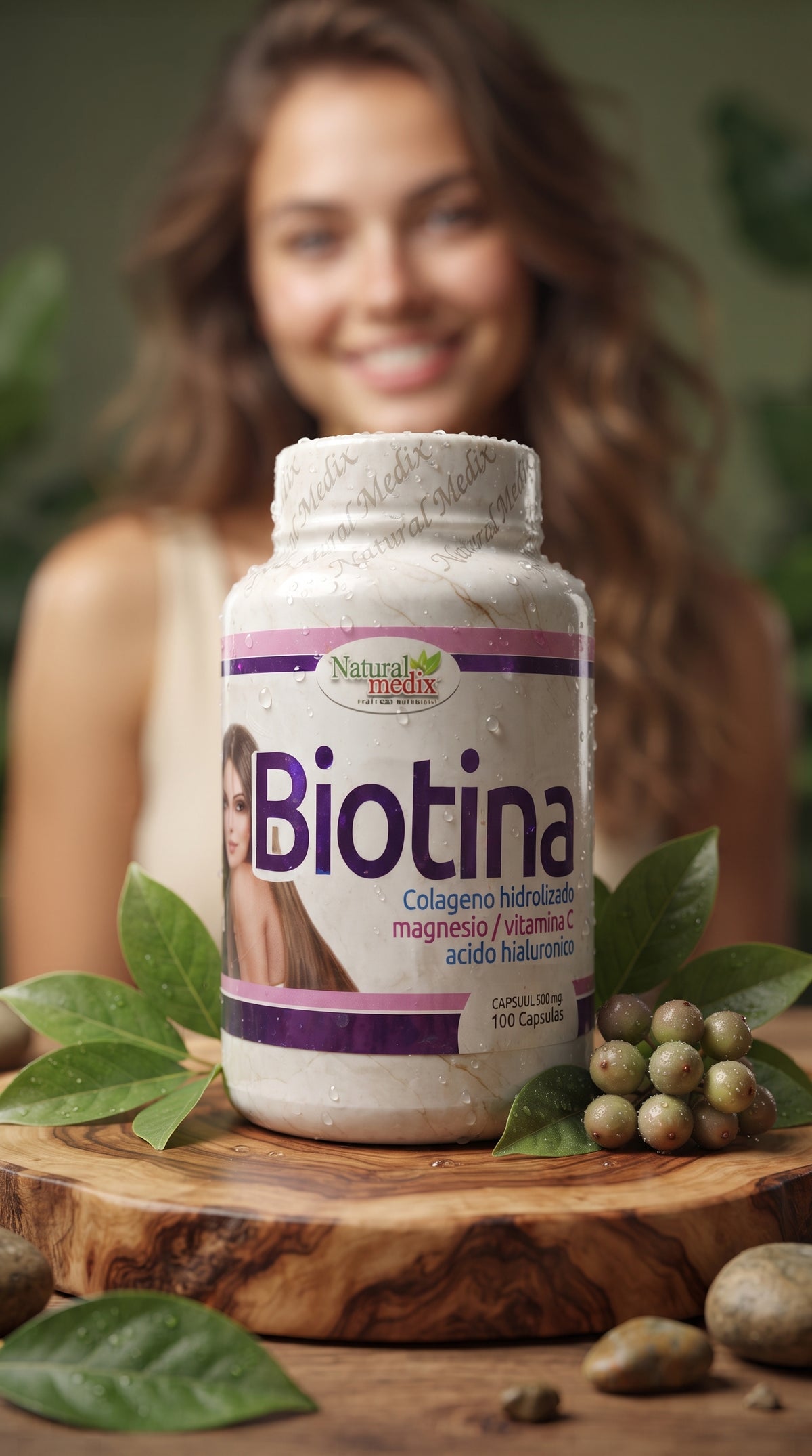 Biotina 100 Capsulas Natural Medix