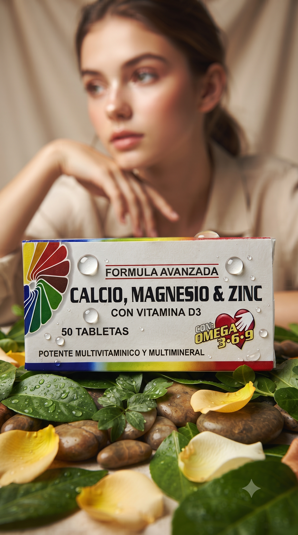Calcio + Magnesio + Zinc + Vit D Caja Pura Vida Importado