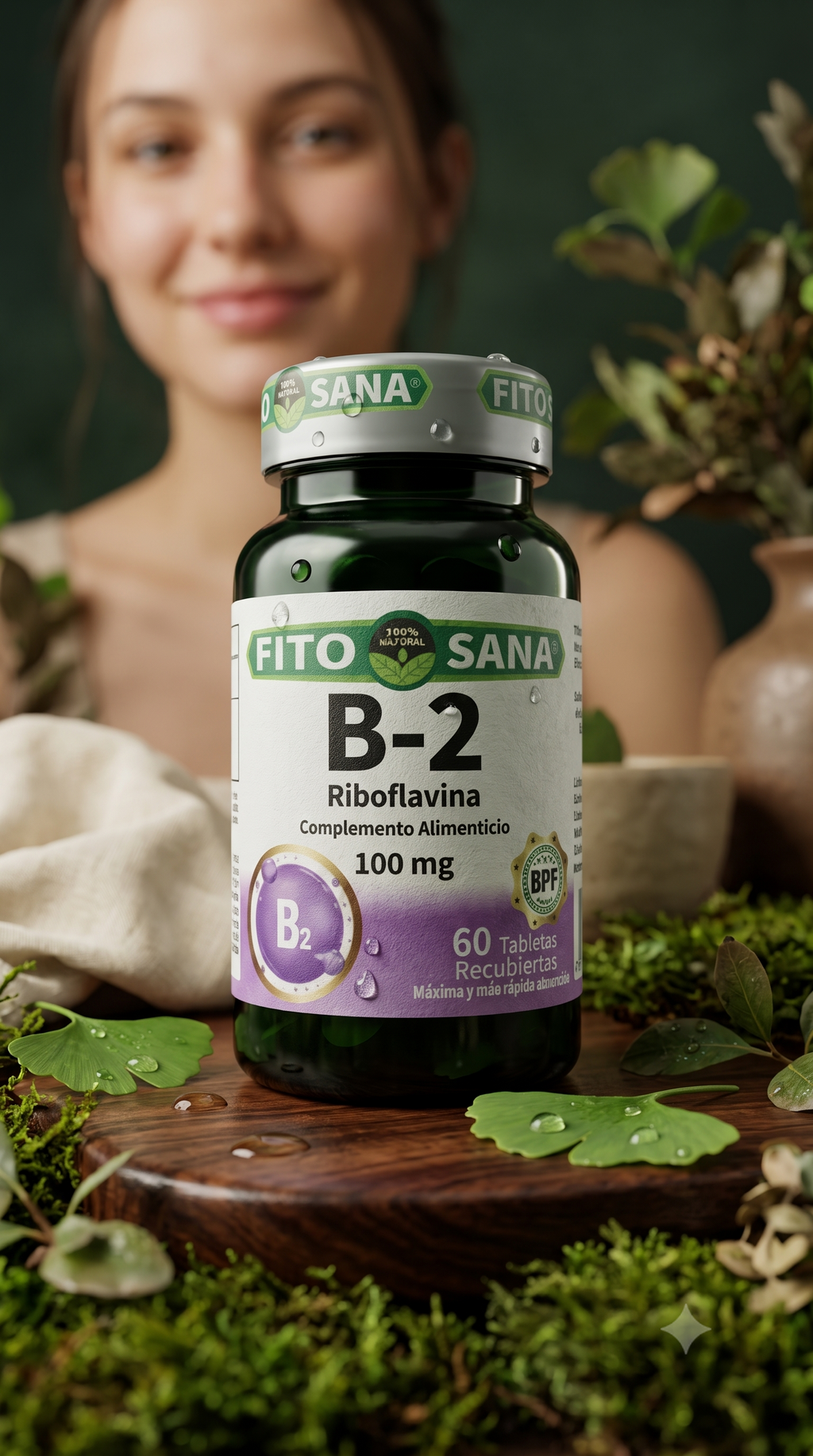 B-2 (Riboflavina) 60 Tabletas Fito Sana Nacional