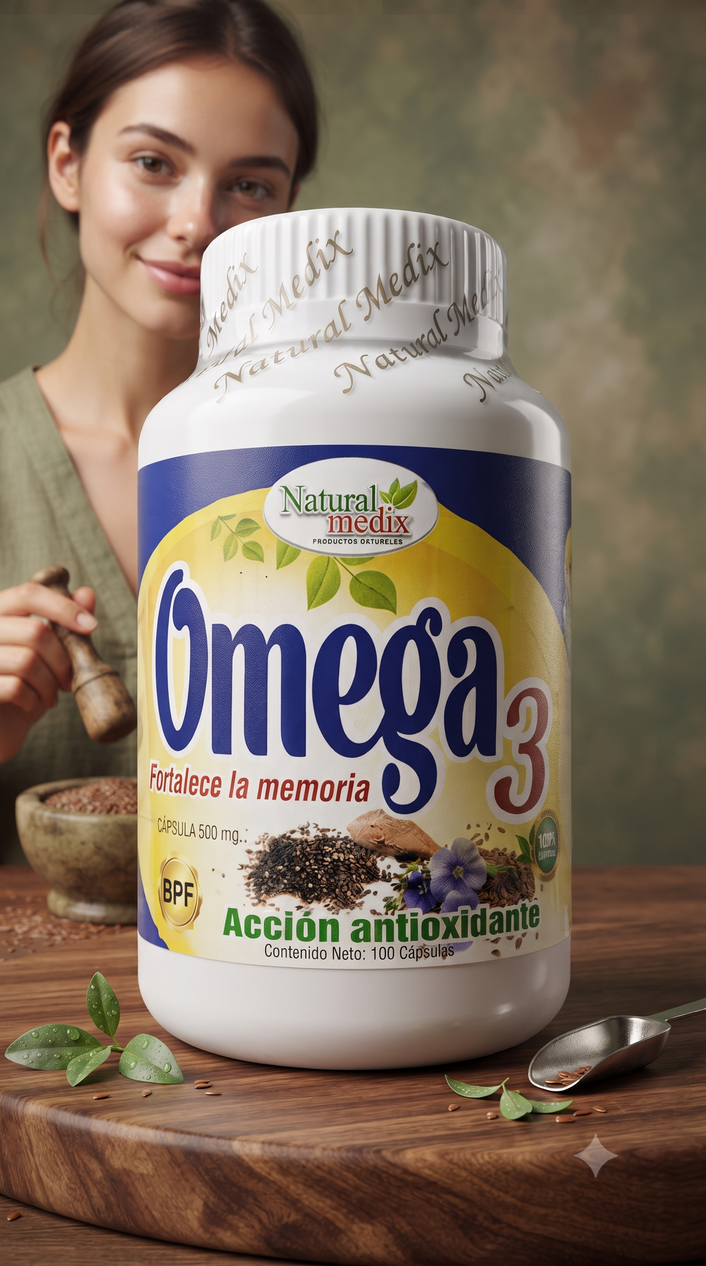 Omega 3 100 Capsulas Natural Medix