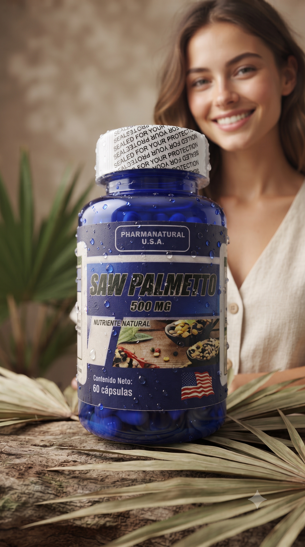 Saw Palmetto 60 Capsulas PharmaNatural