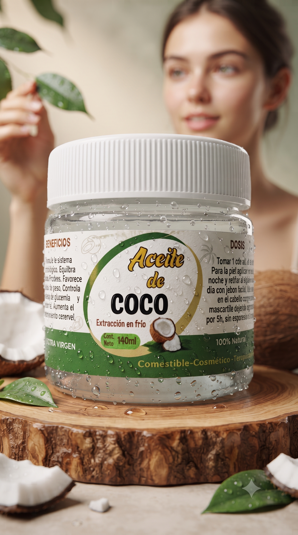 Aceite De Coco Comestible 140ml