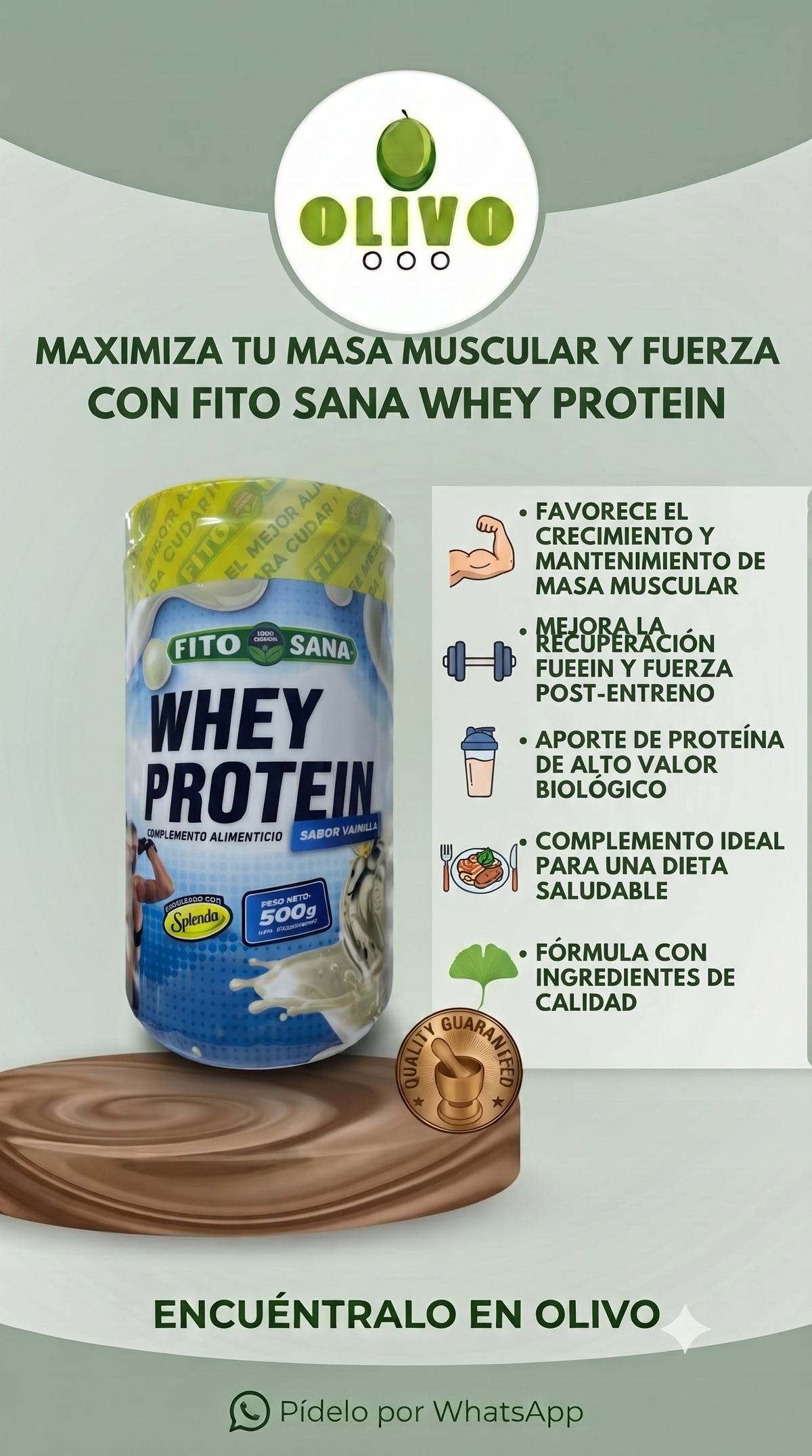 Whey Protein 500 g Fito Sana