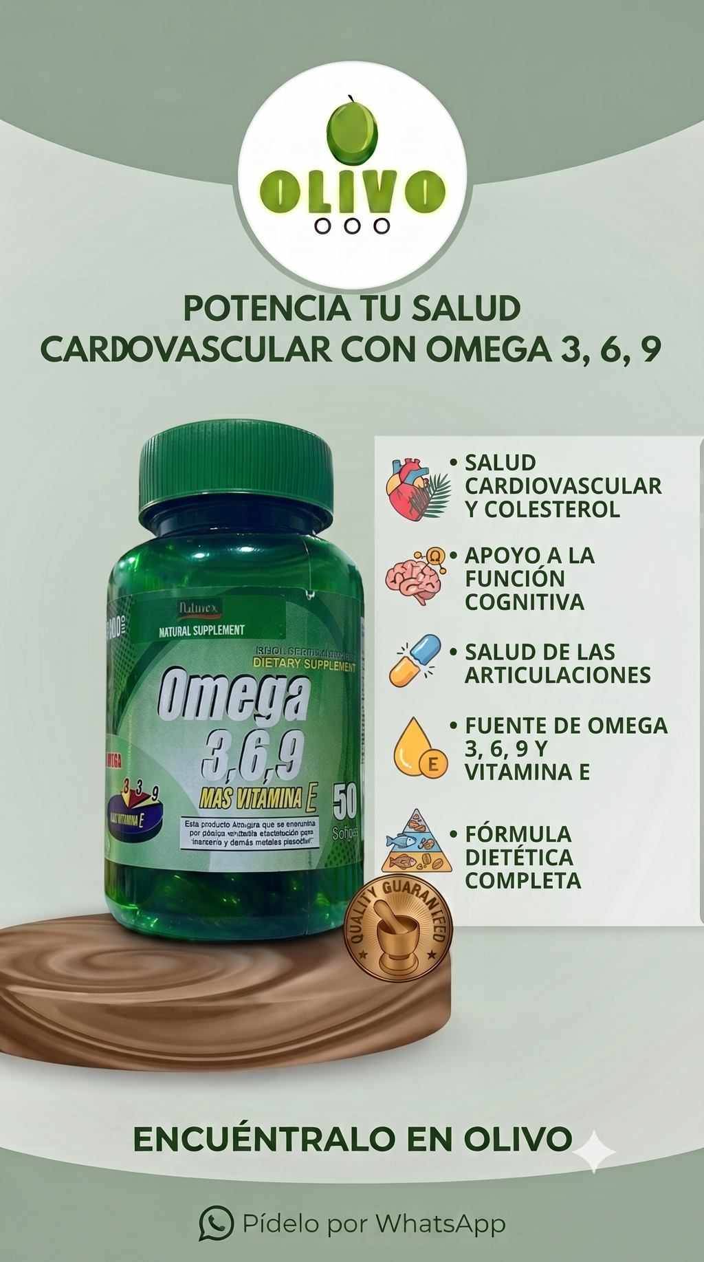 Omega 3 6 9 50 Capsulas Blandas Naturex
