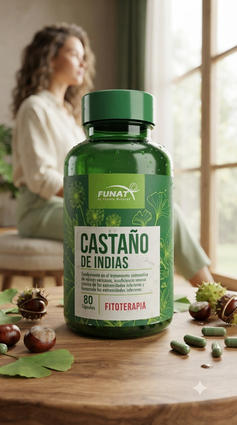 Castaña De Indias 80 Capsulas Funat Importado