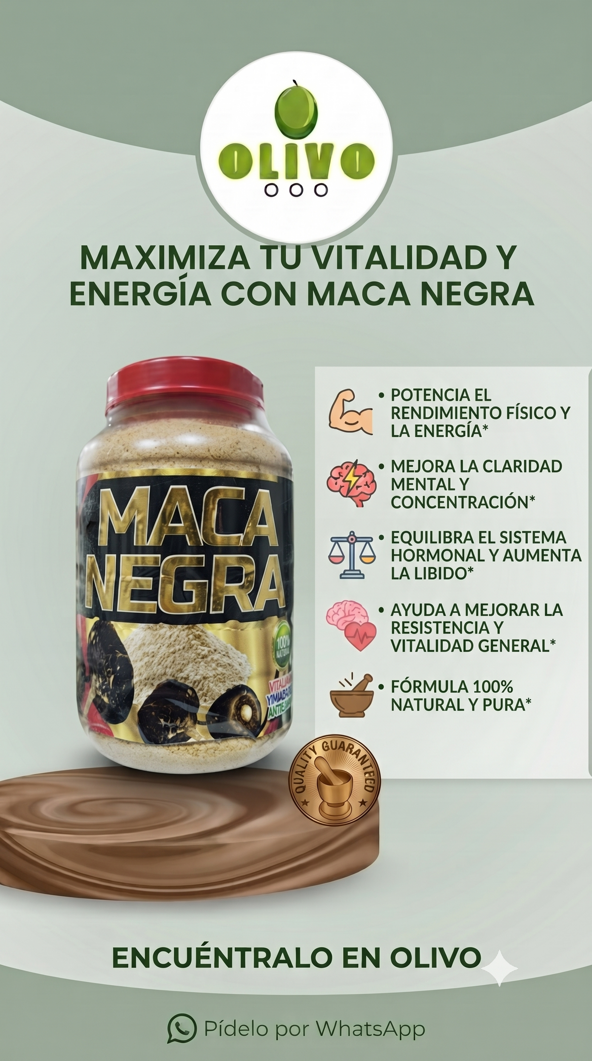 Maca Negra 500 Gramos