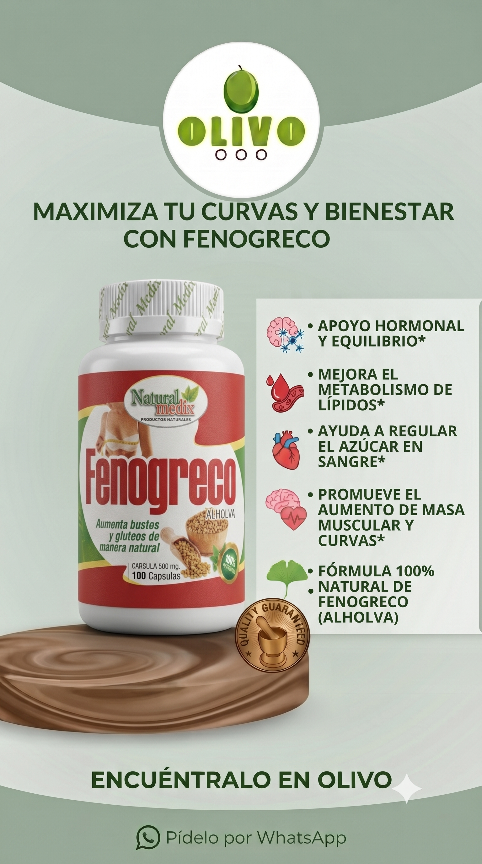 Fenogreco 100 Capsulas NaturalMedic