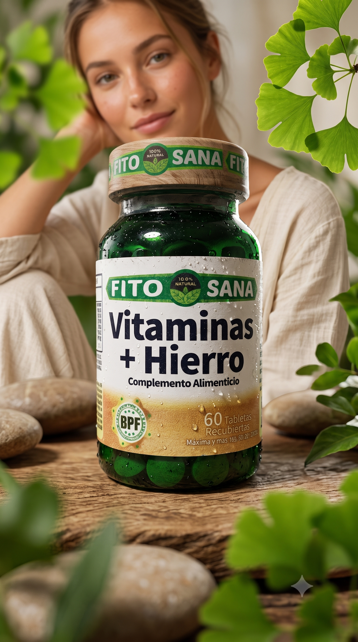 Vitamina + Hierro 60 Tabletas Fito Sana