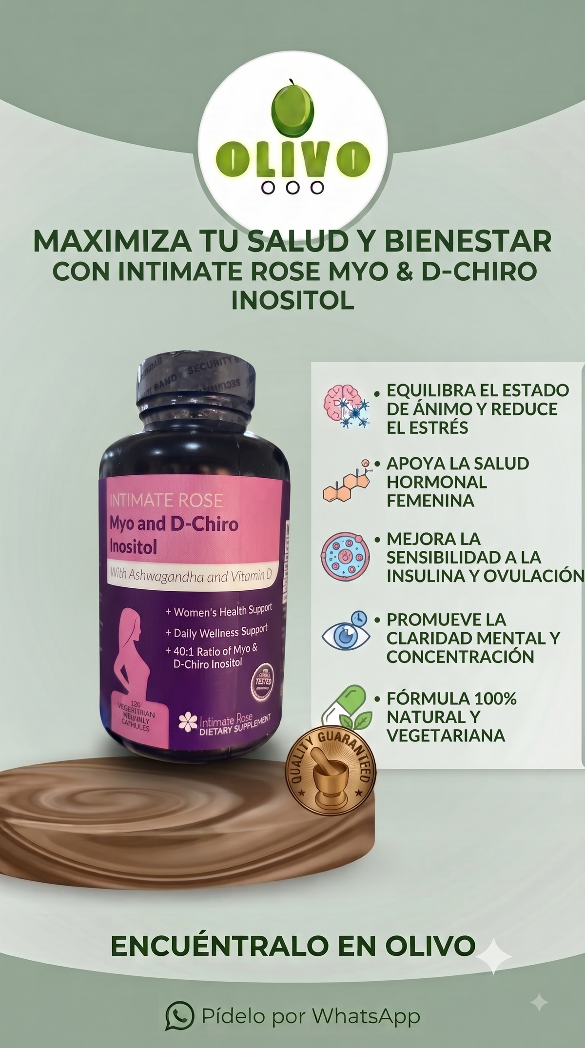 Myo And D-Chiro Inositol 100 Capsulas