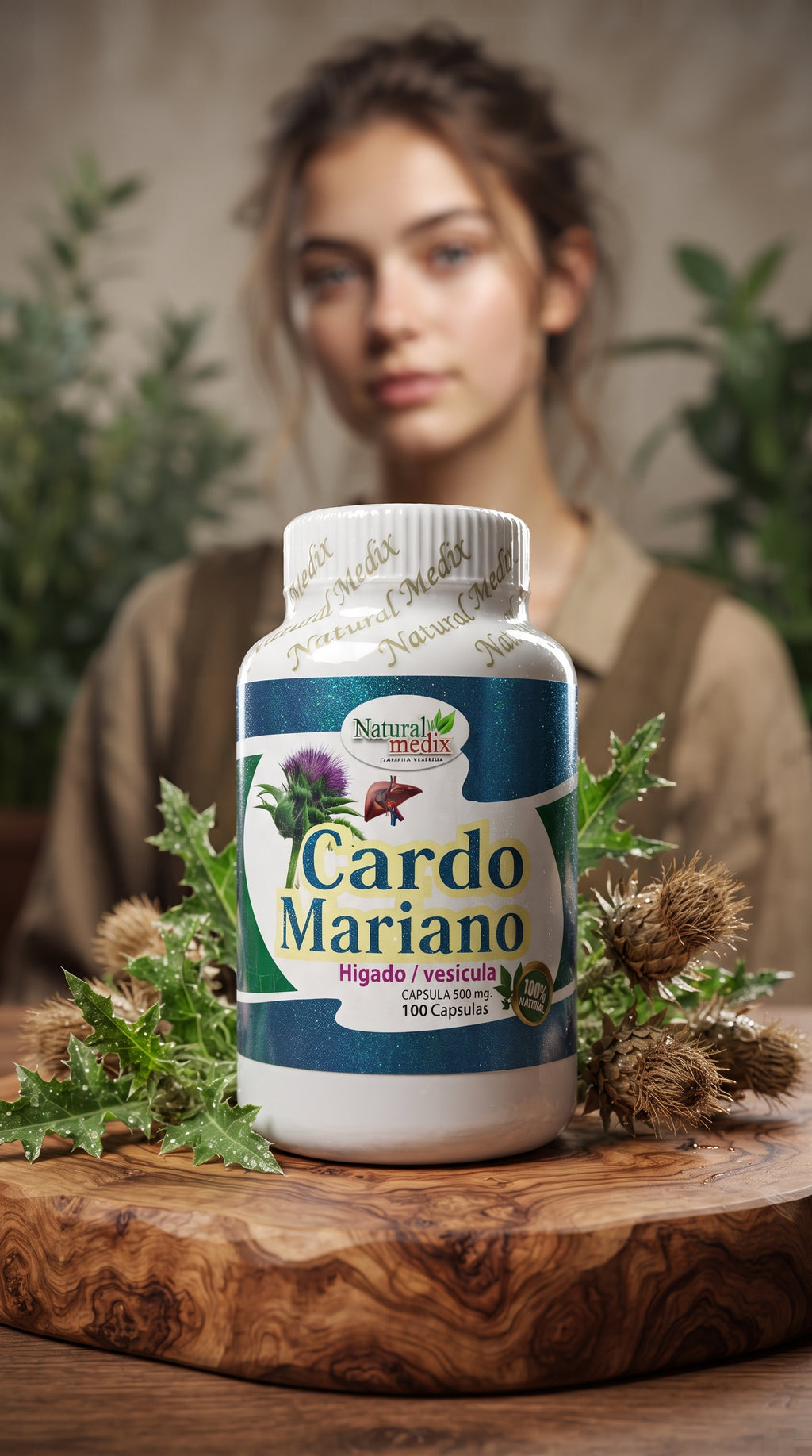 Cardo Mariano 100 Capsulas Importado
