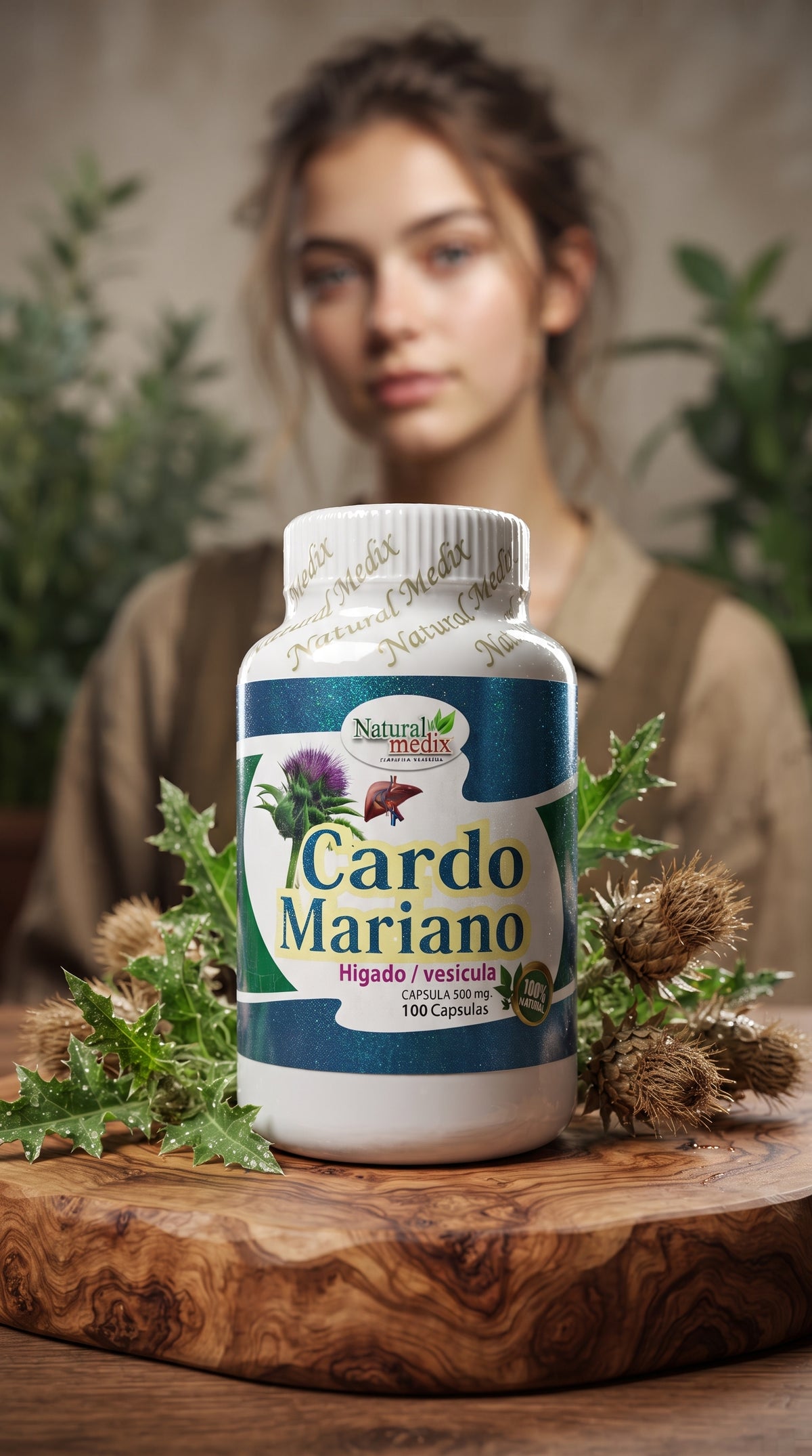 Cardo Mariano 100 Capsulas Importado