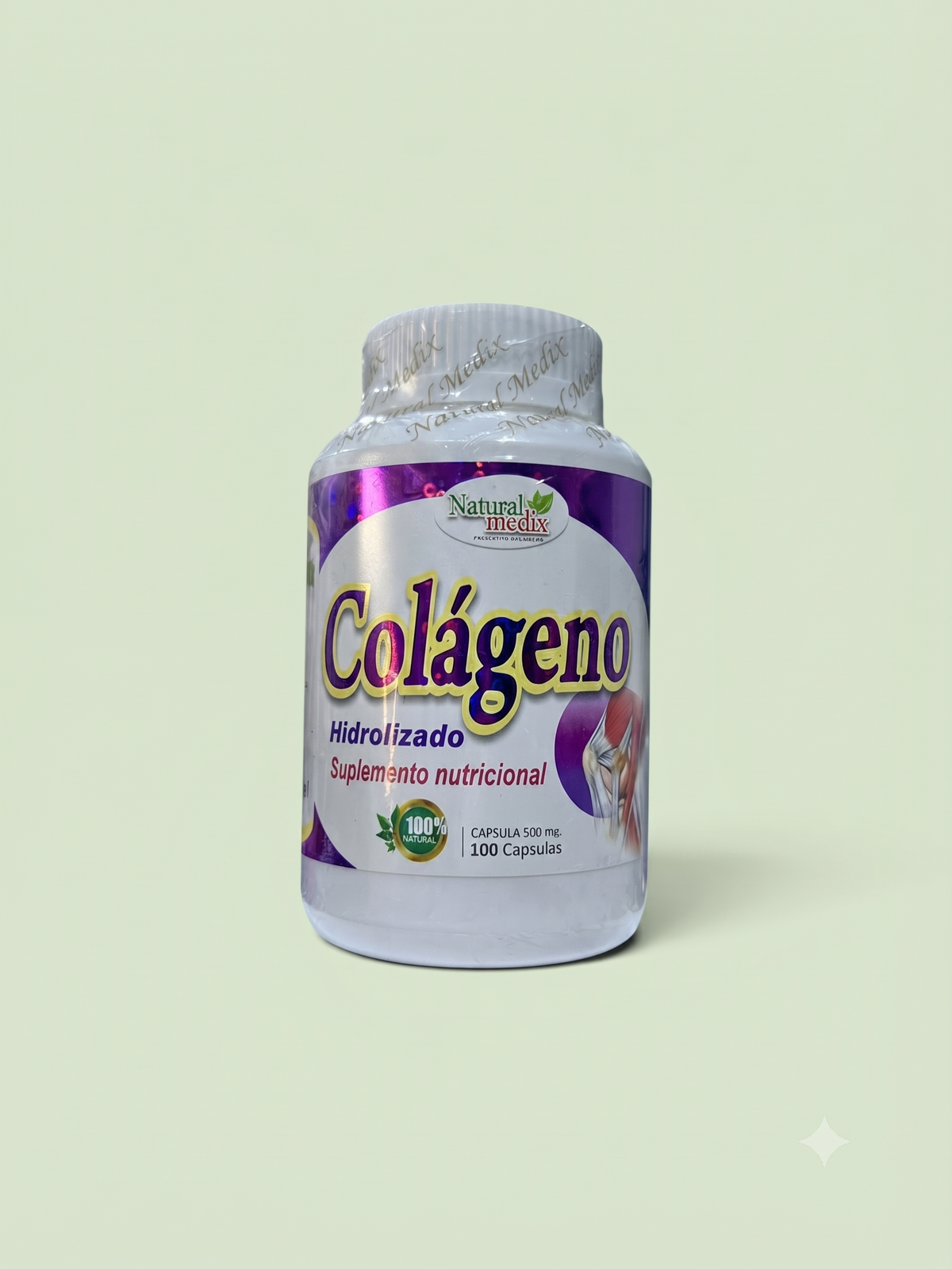 Colágeno Hidrolizado 100Cáp Natural Medix Importado
