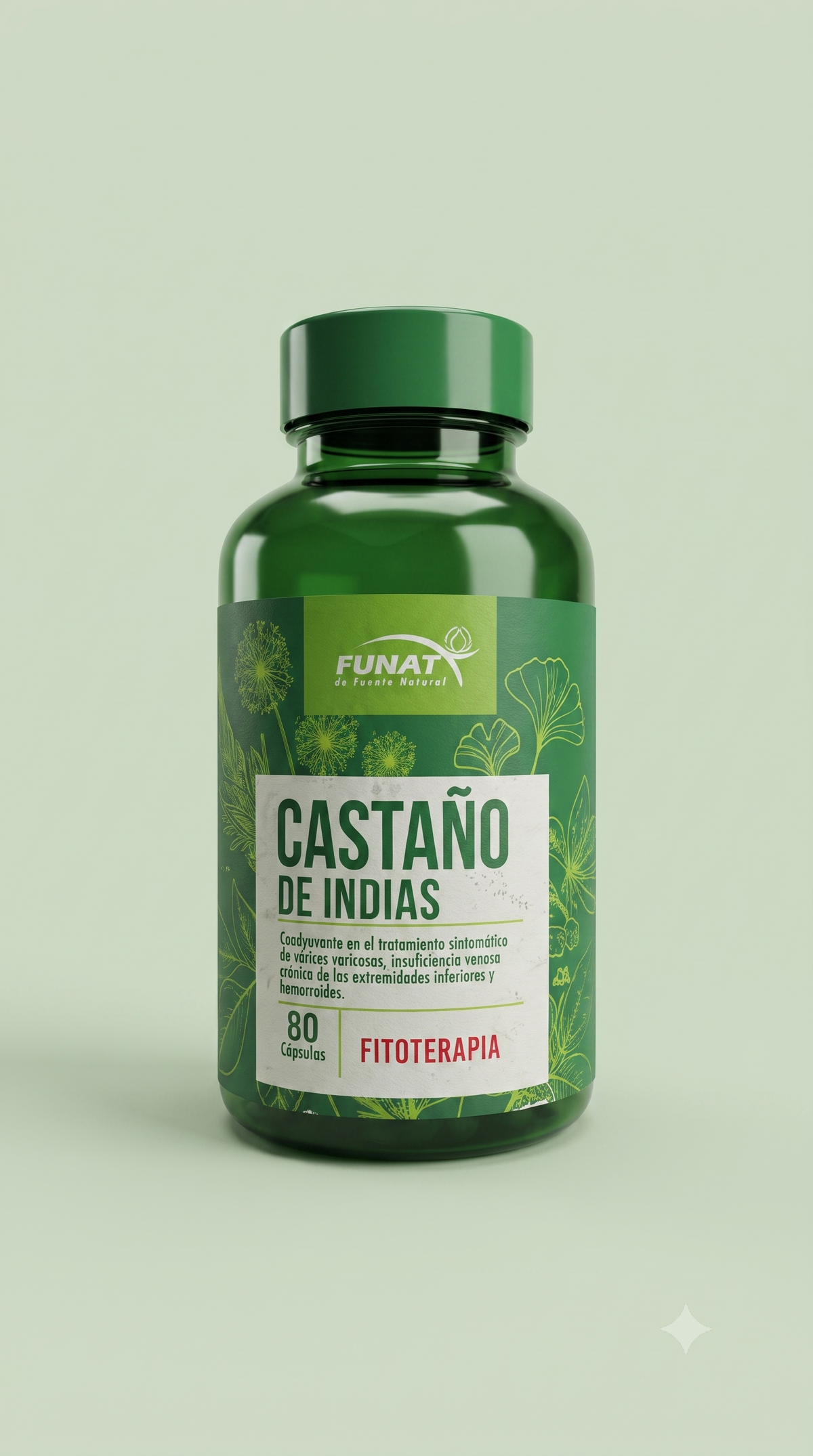 Castaña De Indias 80 Capsulas Funat Importado