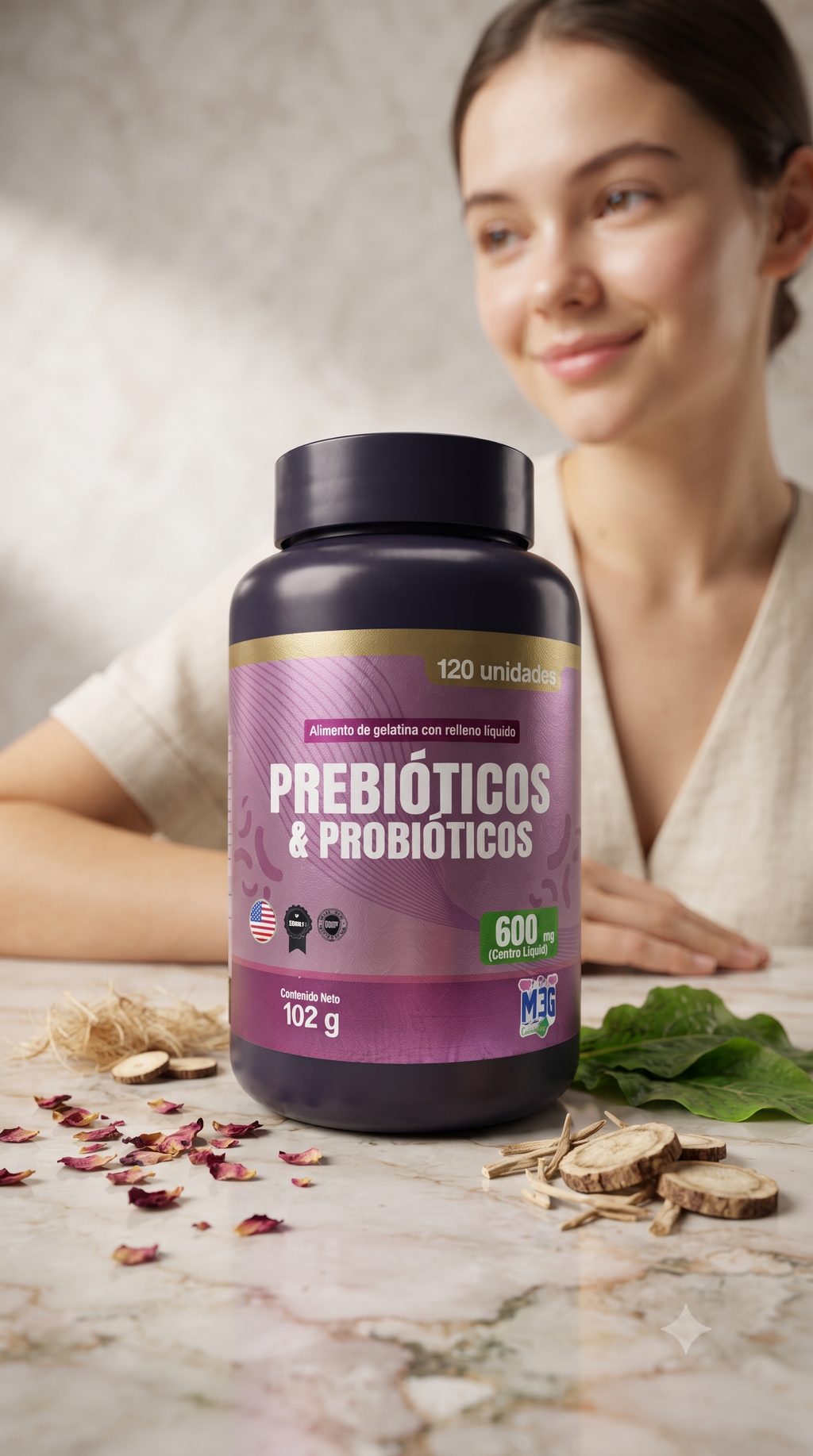 Prebioticos & Probioticos 120 Capsulas Blandas